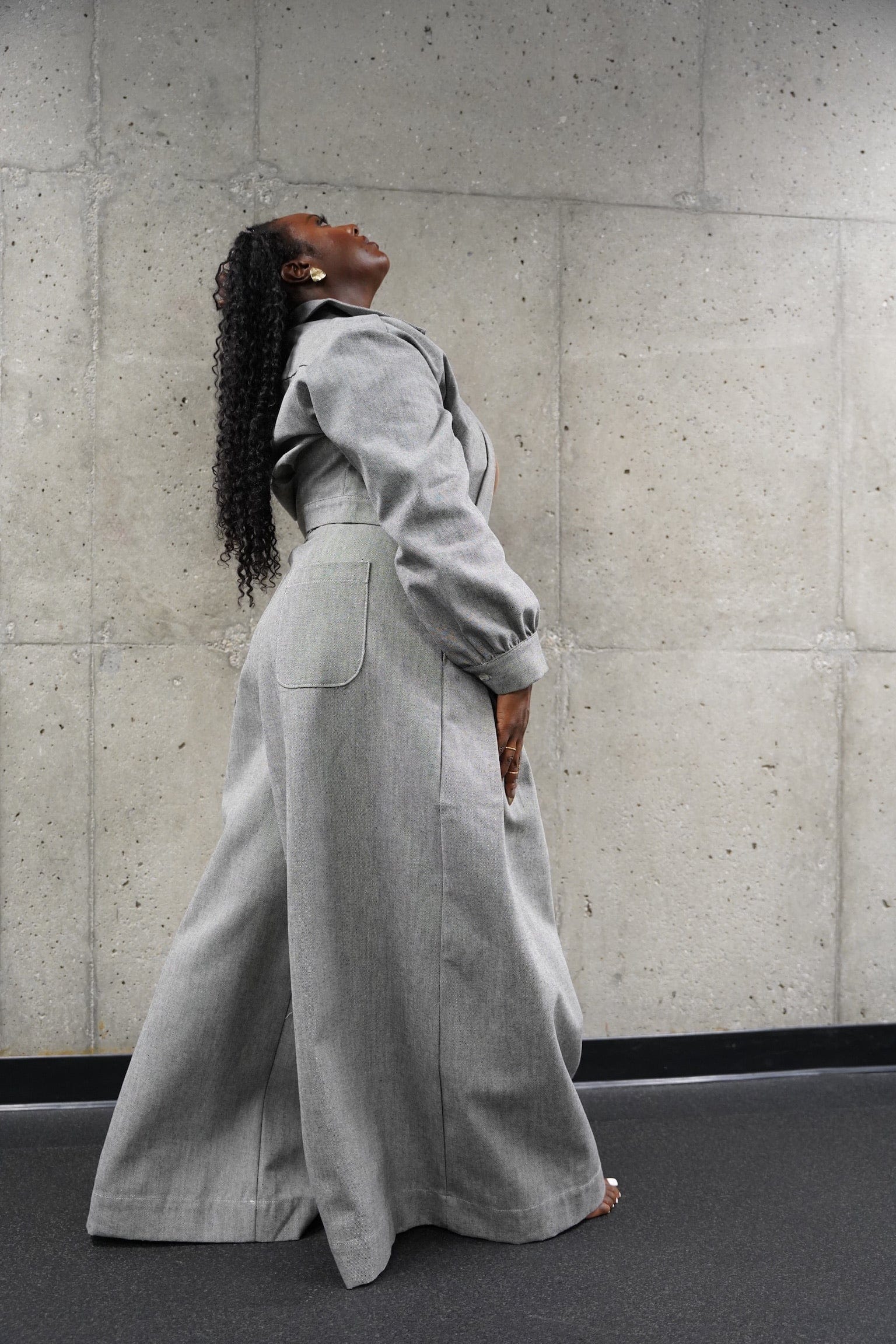 Zevelyn Jean Khadijah Wide Leg Pant KHADIJAH WIDE LEG PANT Black Mist Denim