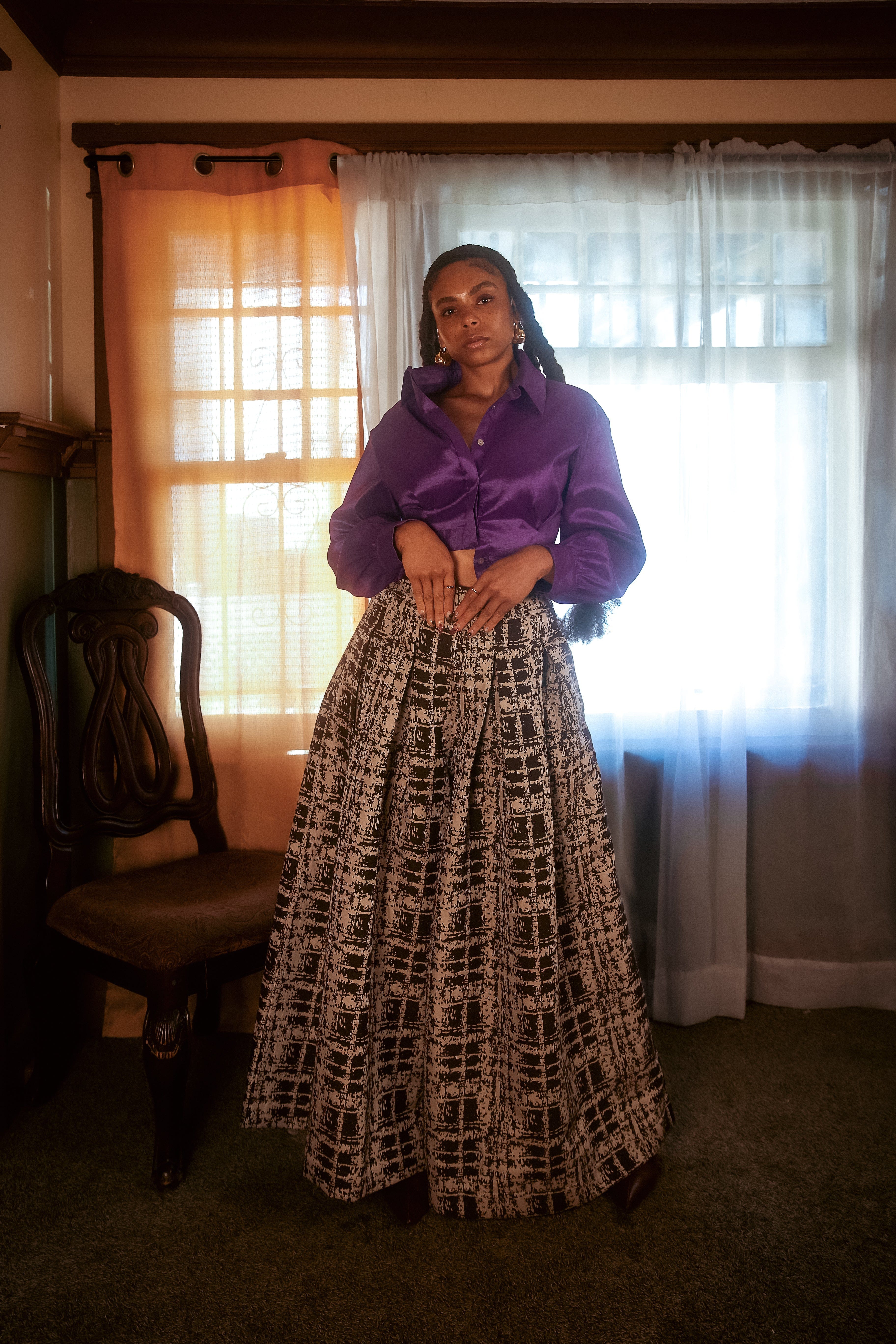 Zevelyn Jean Khadijah Wide Leg Pant KHADIJAH WIDE LEG PANT Cacao Wafer