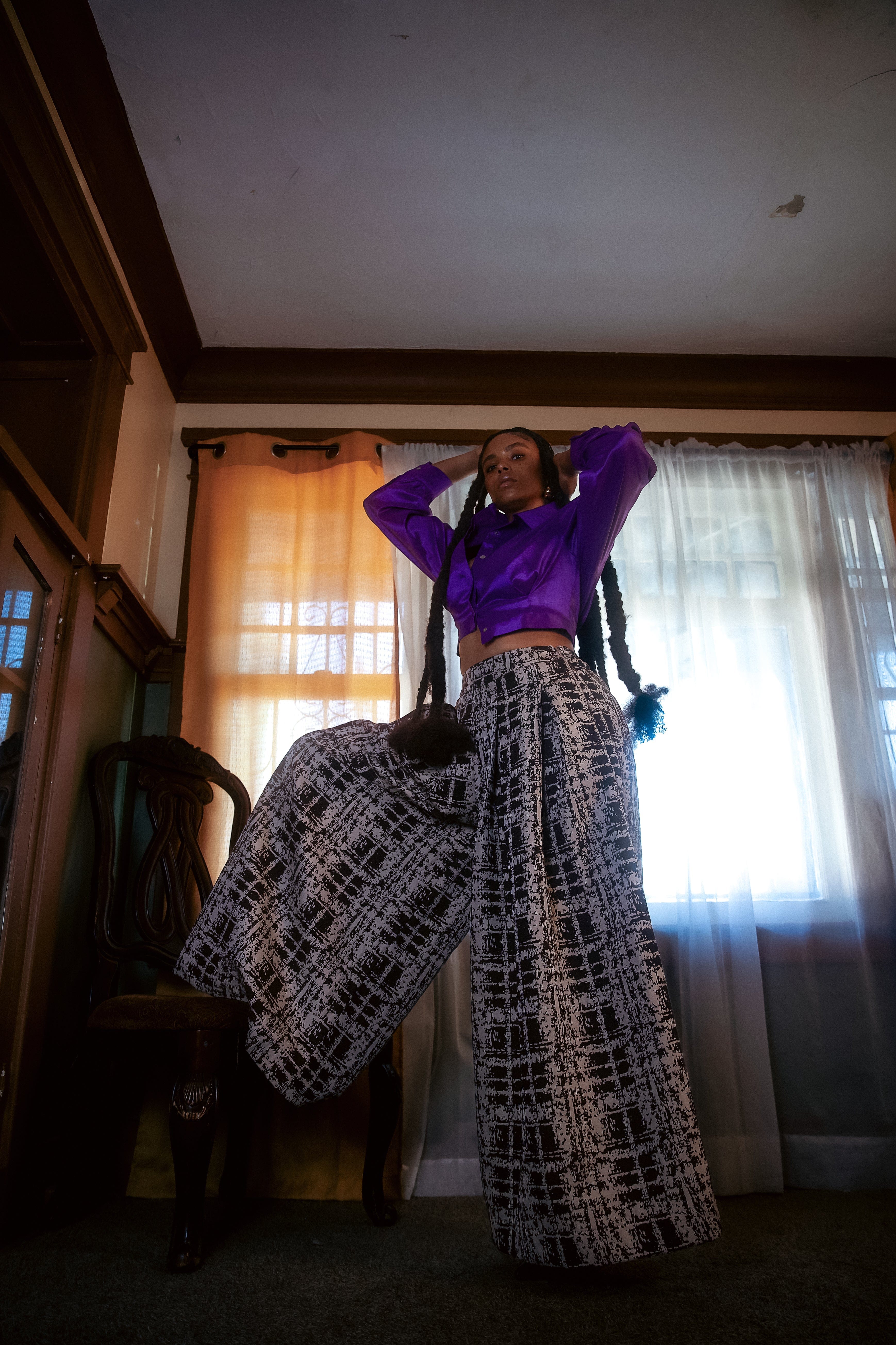 Zevelyn Jean Khadijah Wide Leg Pant KHADIJAH WIDE LEG PANT Cacao Wafer