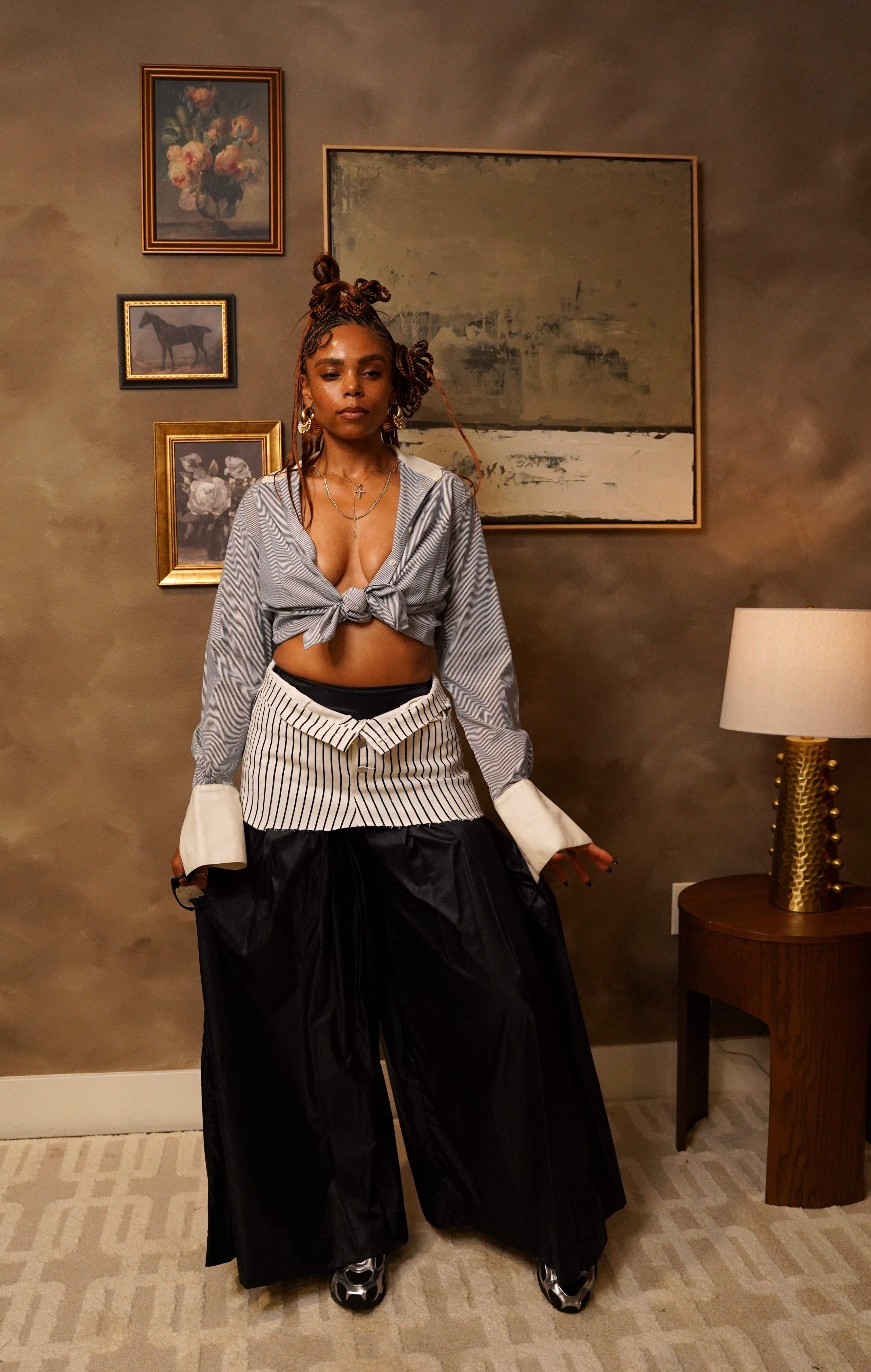 KHADIJAH WIDE LEG PANT True Navy – Zevelyn Jean