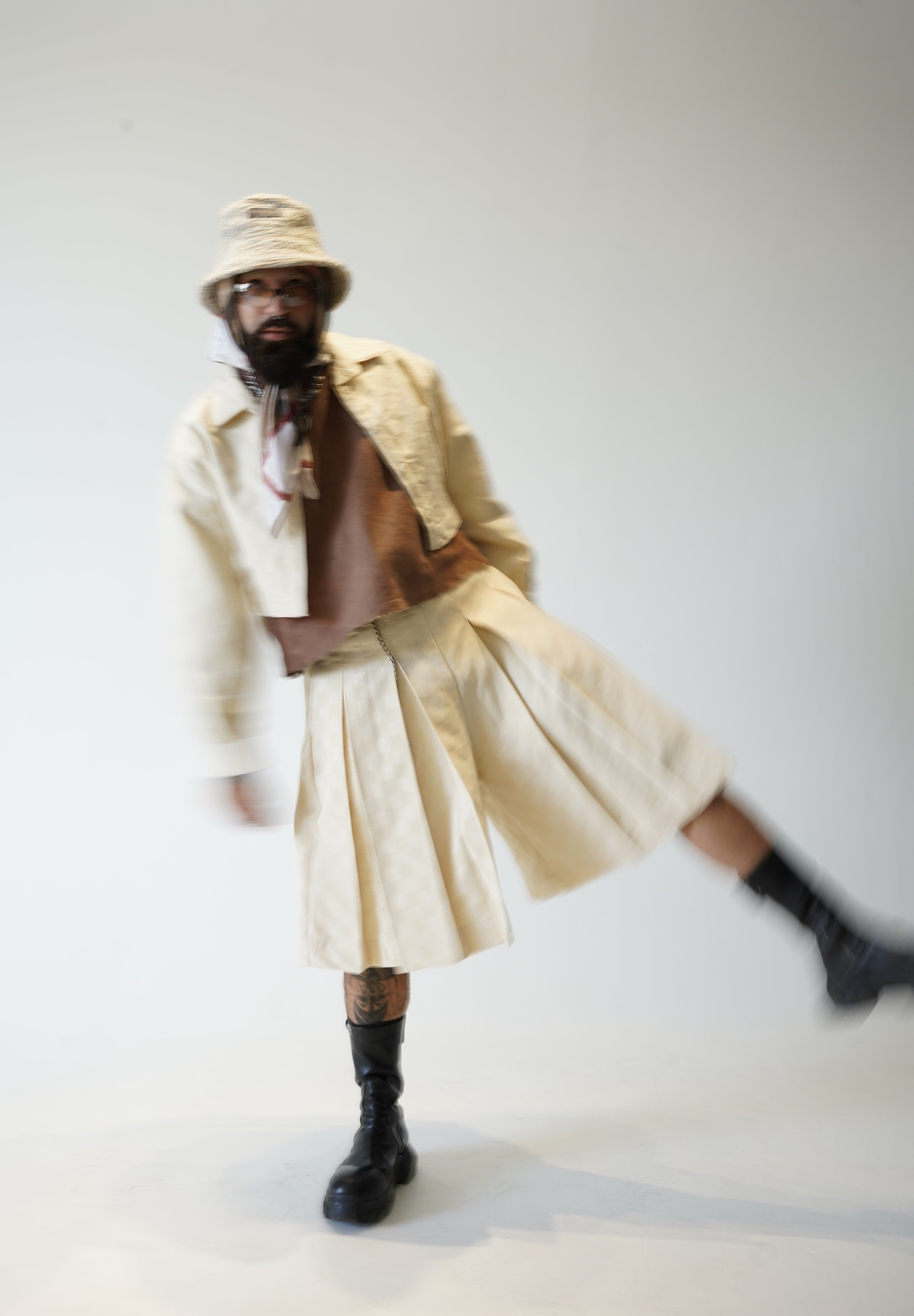 Zevelyn Jean Koda Shorts KODA SHORTS Cream Denim