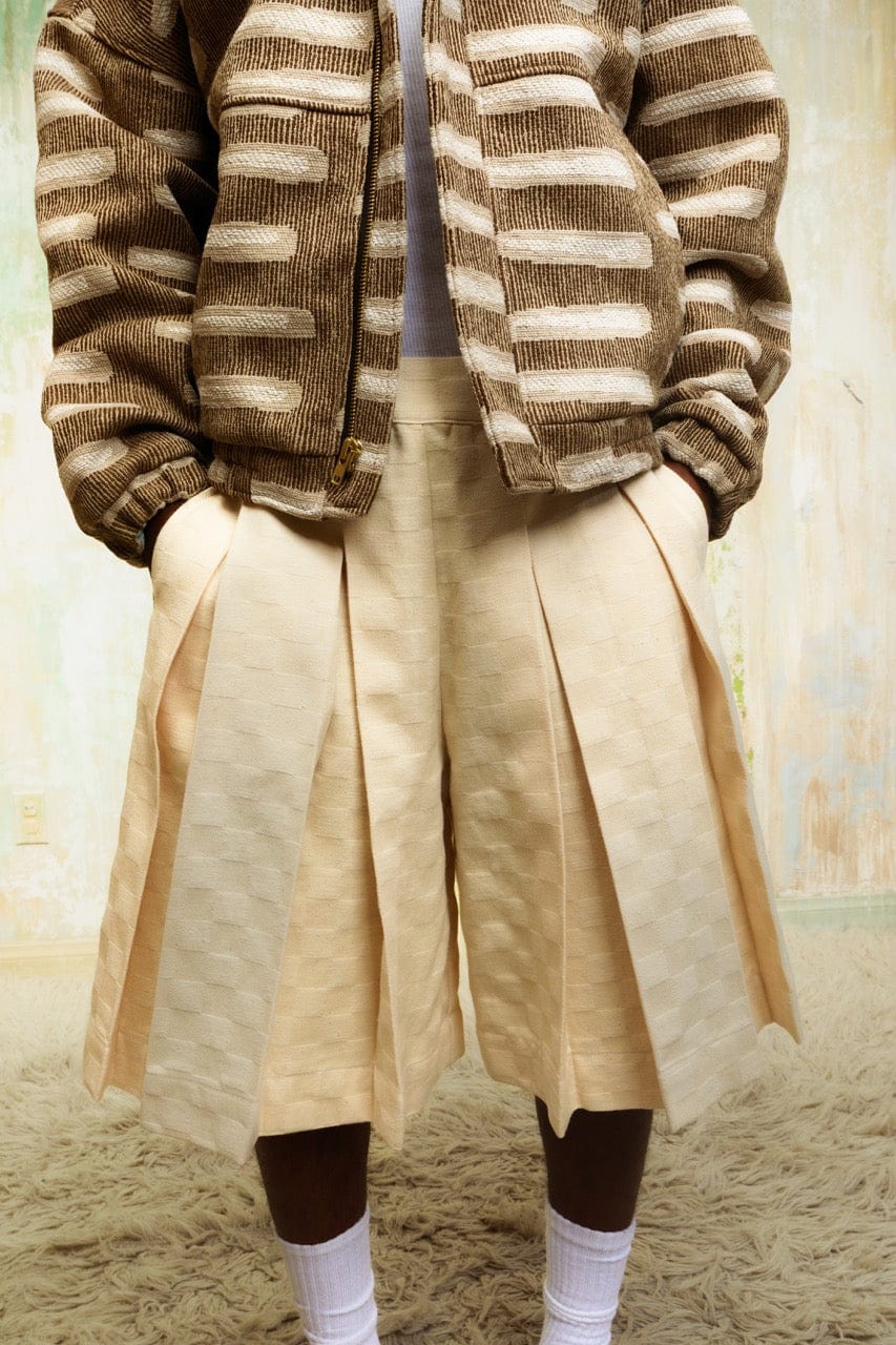 Zevelyn Jean Koda Shorts KODA SHORTS Cream Denim