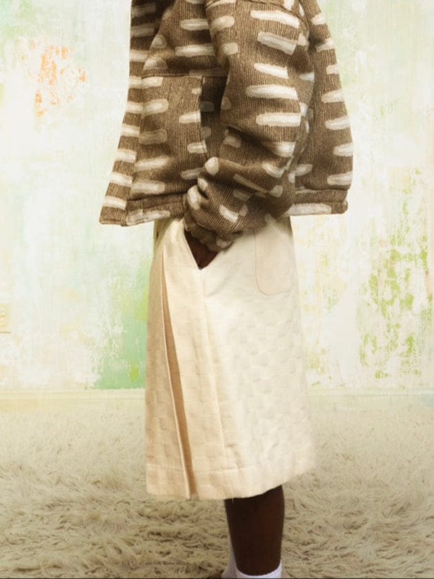 Zevelyn Jean Koda Shorts KODA SHORTS Cream Denim