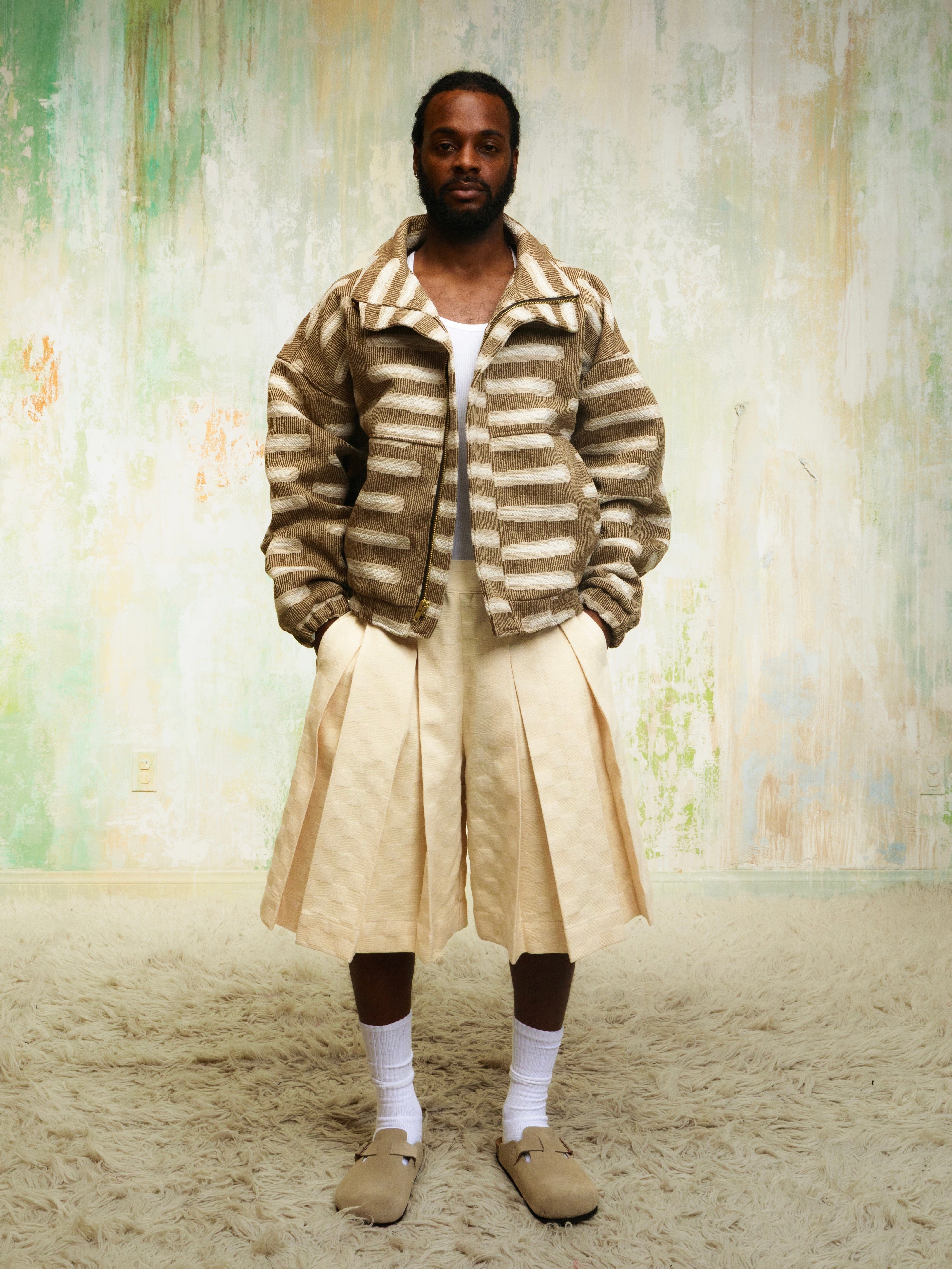 Zevelyn Jean Koda Shorts KODA SHORTS Cream Denim