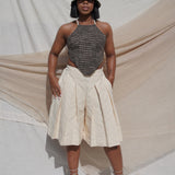 Zevelyn Jean Koda Shorts KODA SHORTS Cream Denim