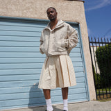 Zevelyn Jean Koda Shorts KODA SHORTS Cream Denim