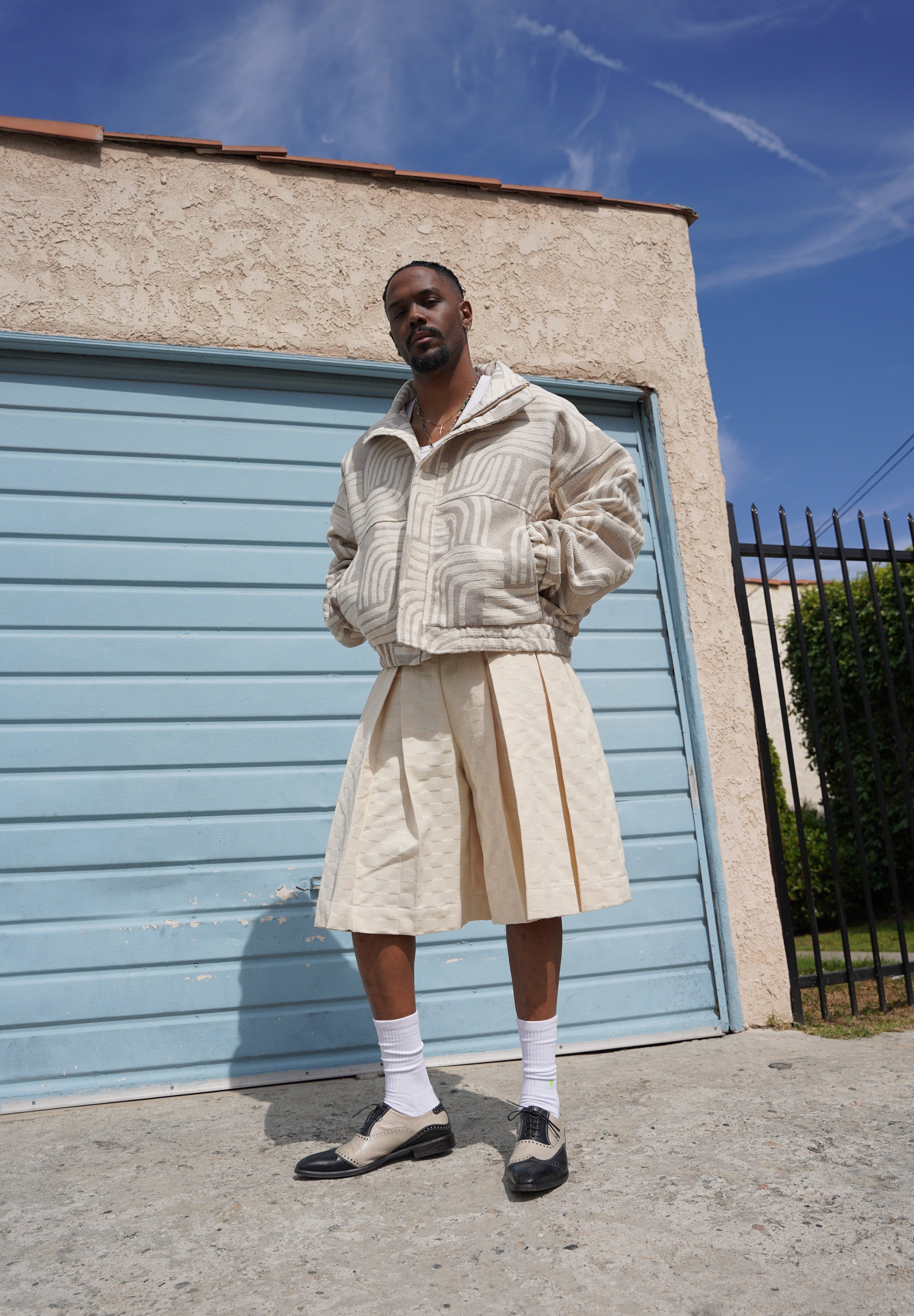 Zevelyn Jean Koda Shorts KODA SHORTS Cream Denim