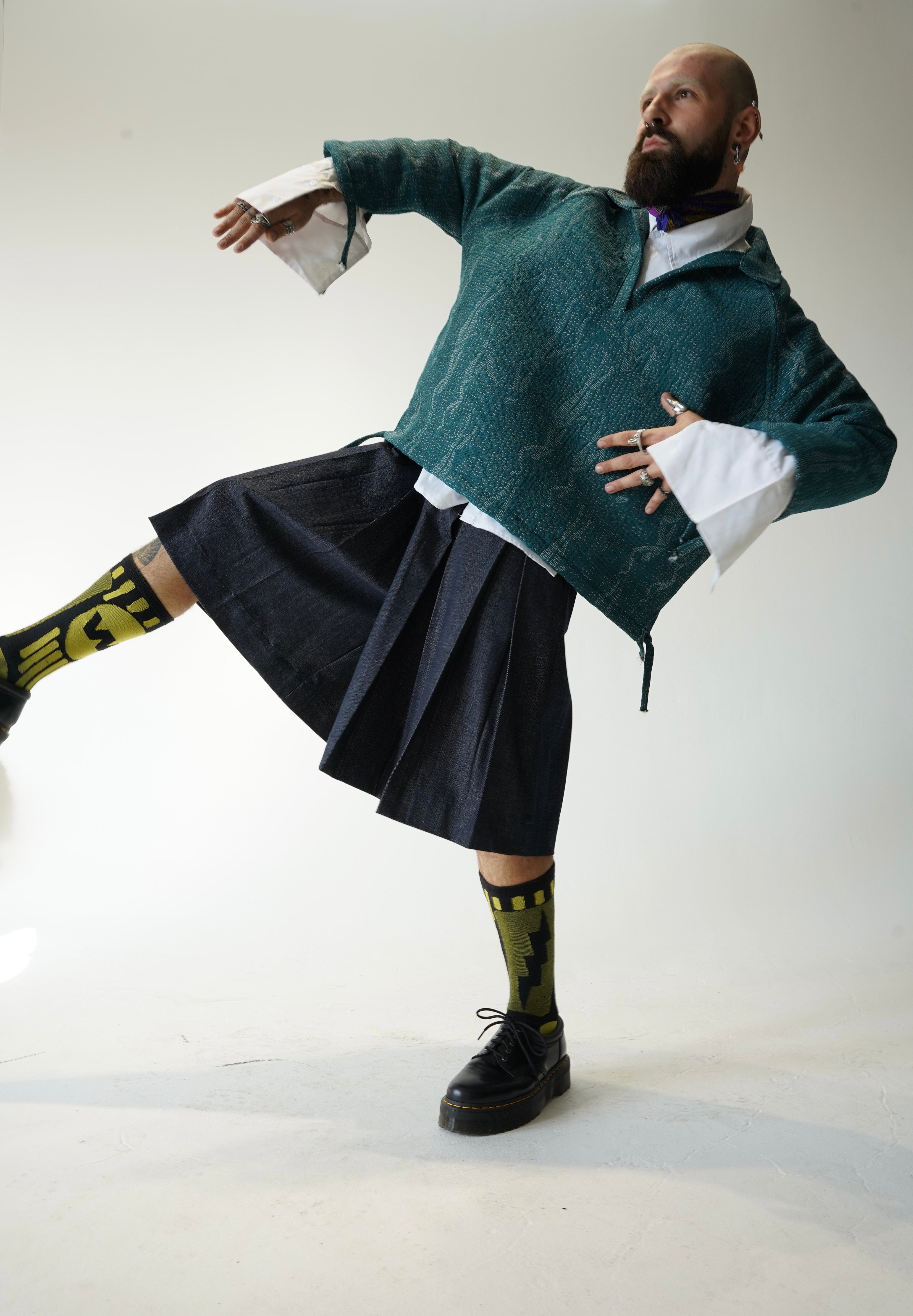 Zevelyn Jean Koda Shorts KODA SHORTS Midnight Blue Denim