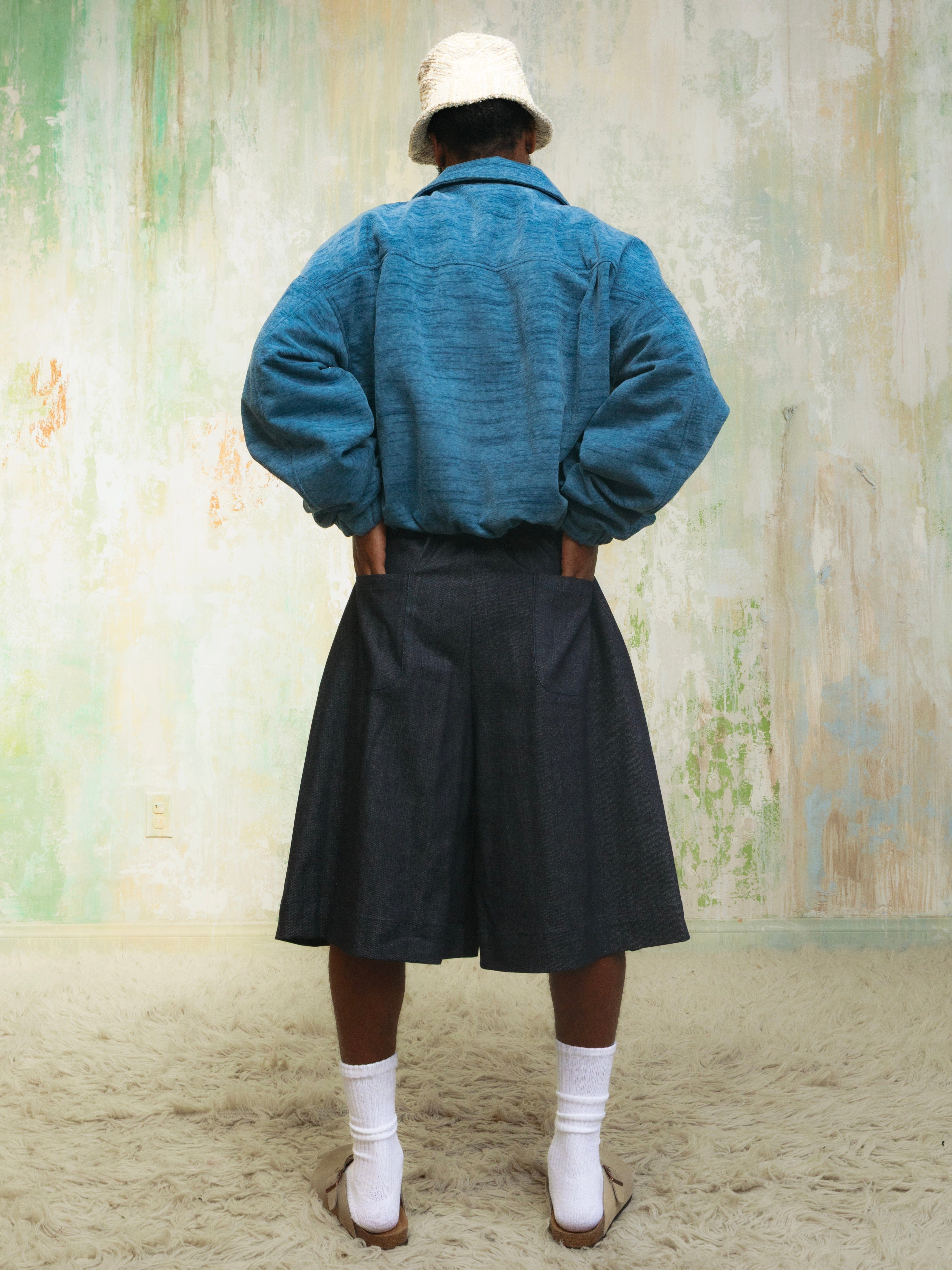 Zevelyn Jean Koda Shorts KODA SHORTS Midnight Blue Denim