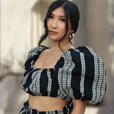 Zevelyn Jean Stacee Crop Top Stacee Crop Top Black
