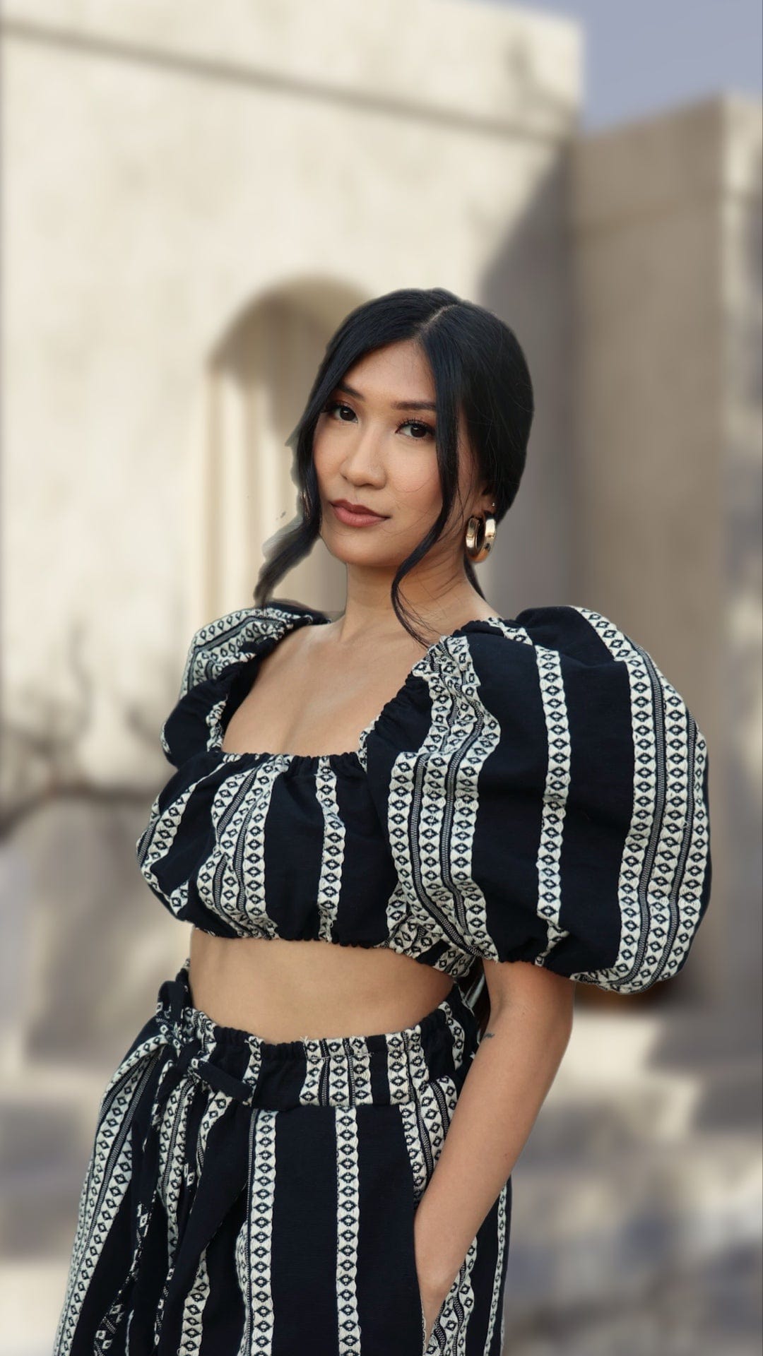 Zevelyn Jean Stacee Crop Top Stacee Crop Top Black