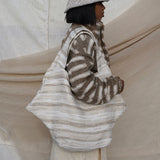 Zevelyn Jean Zuree Tote Bag ZUREE Tote Bag Powder White