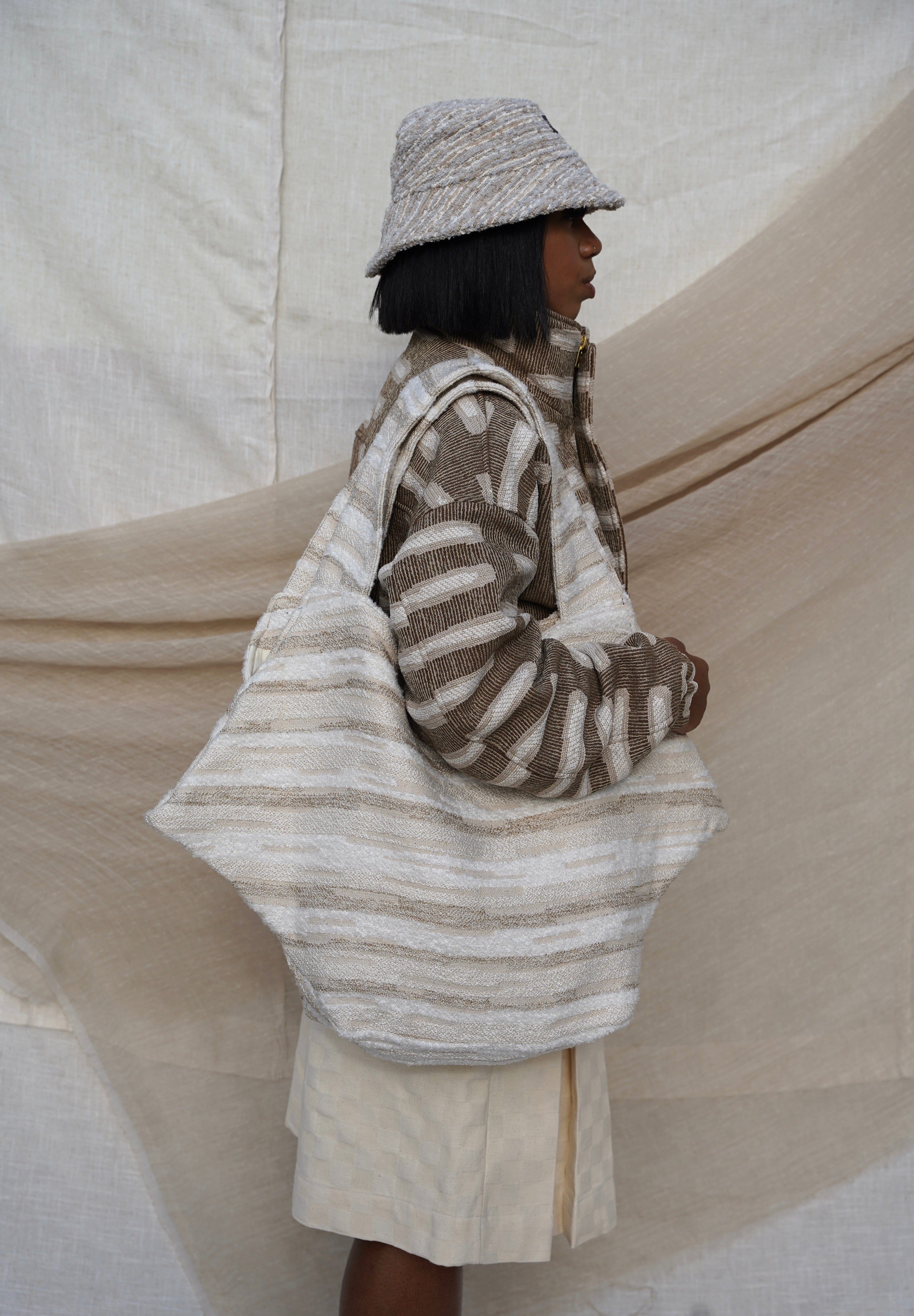 Zevelyn Jean Zuree Tote Bag ZUREE Tote Bag Powder White