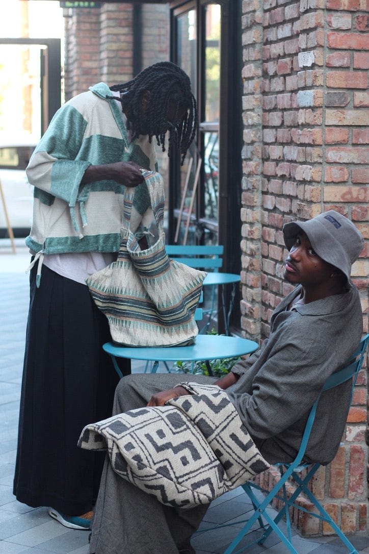 Zevelyn Jean Zuree Tote Bag ZUREE Tote Bag Tribal Blue