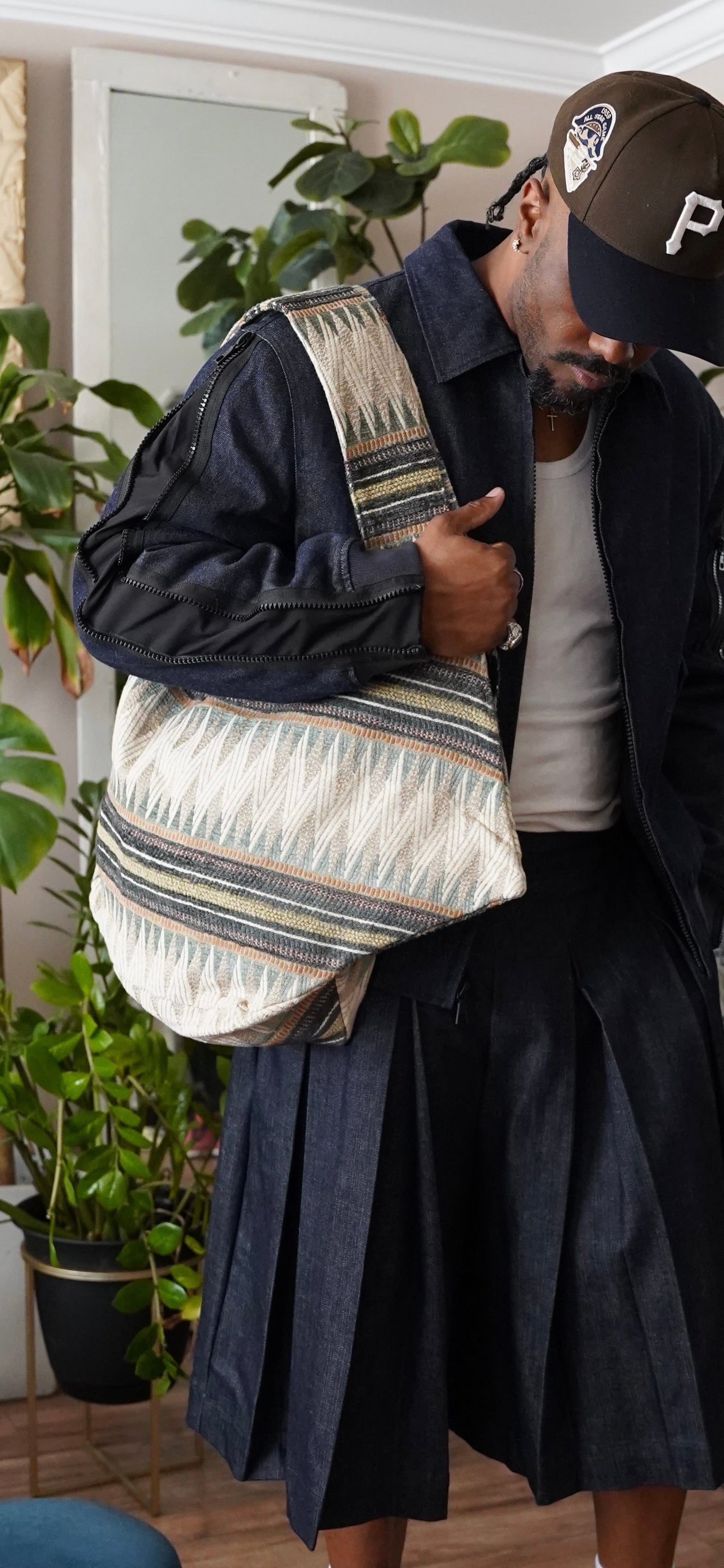 Zevelyn Jean Zuree Tote Bag ZUREE Tote Bag Tribal Blue