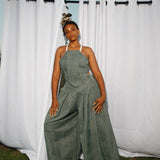 KHADIJAH WIDE LEG PANT Fern