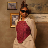 Zevelyn Jean Deonn Halter Top Deonn Halter Top Candy Apple