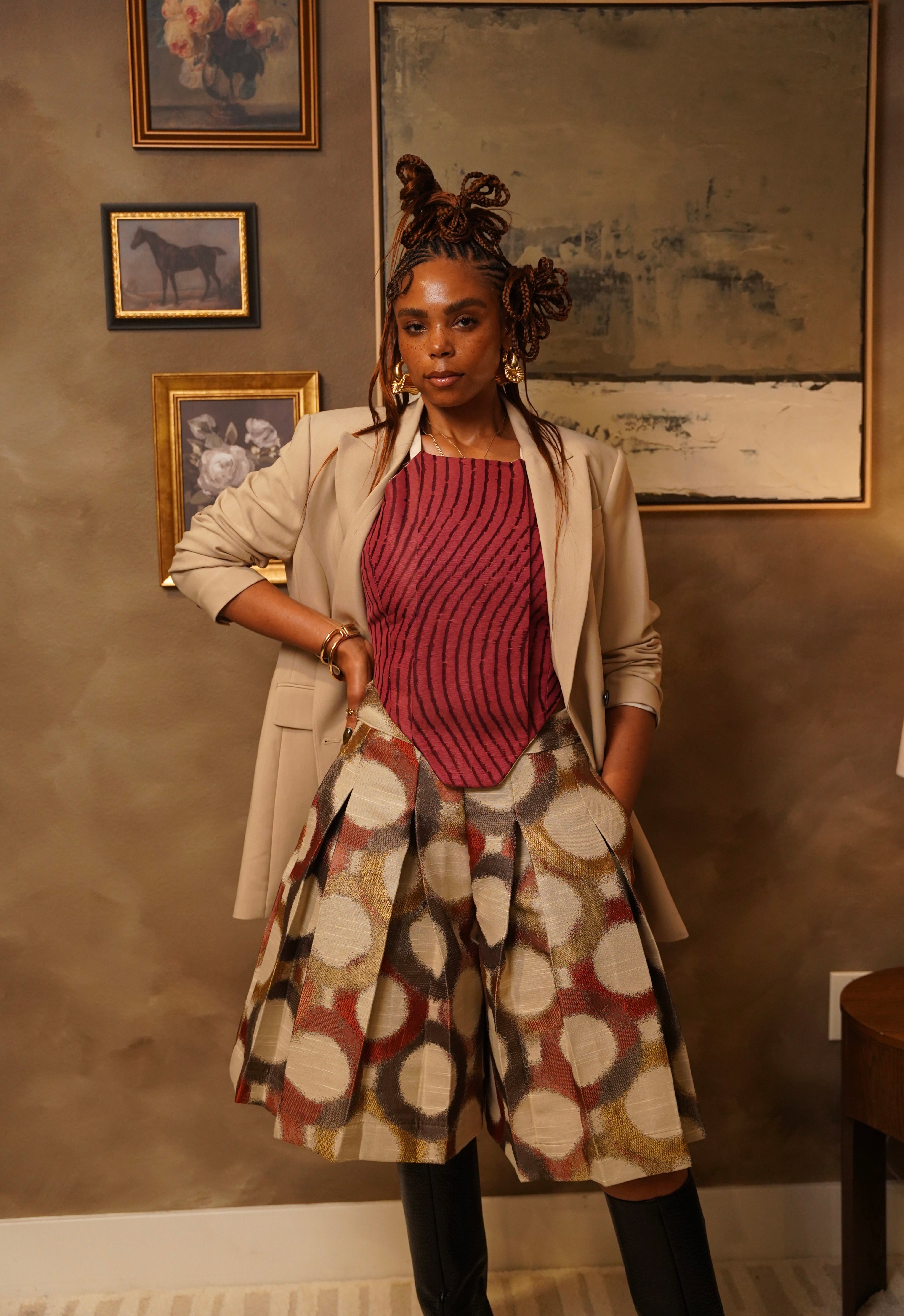 Zevelyn Jean Deonn Halter Top Deonn Halter Top Candy Apple