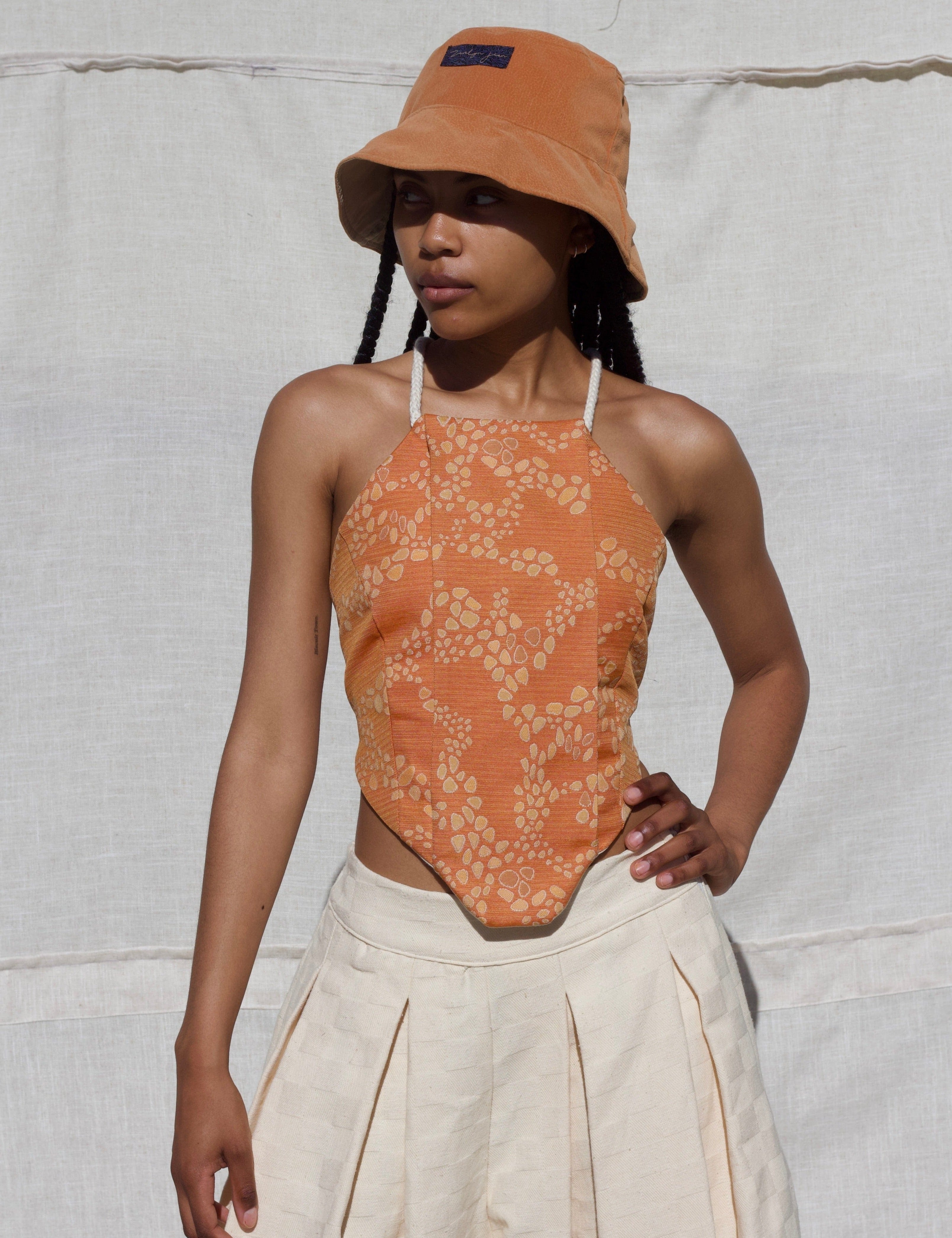 Zevelyn Jean Deonn Halter Top Deonn Halter Top Carrot