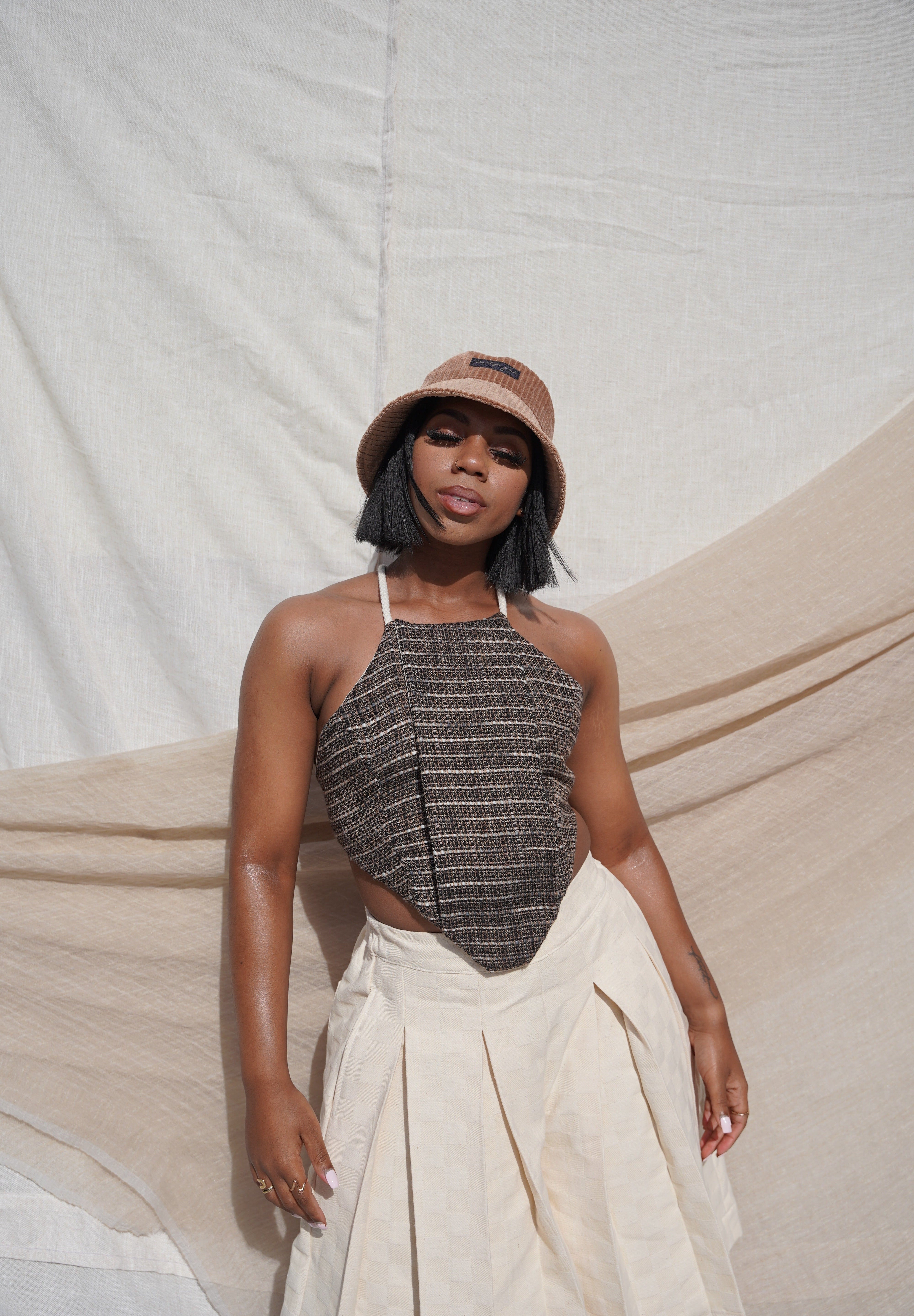 Zevelyn Jean Deonn Halter Top Deonn Halter Top Mocha