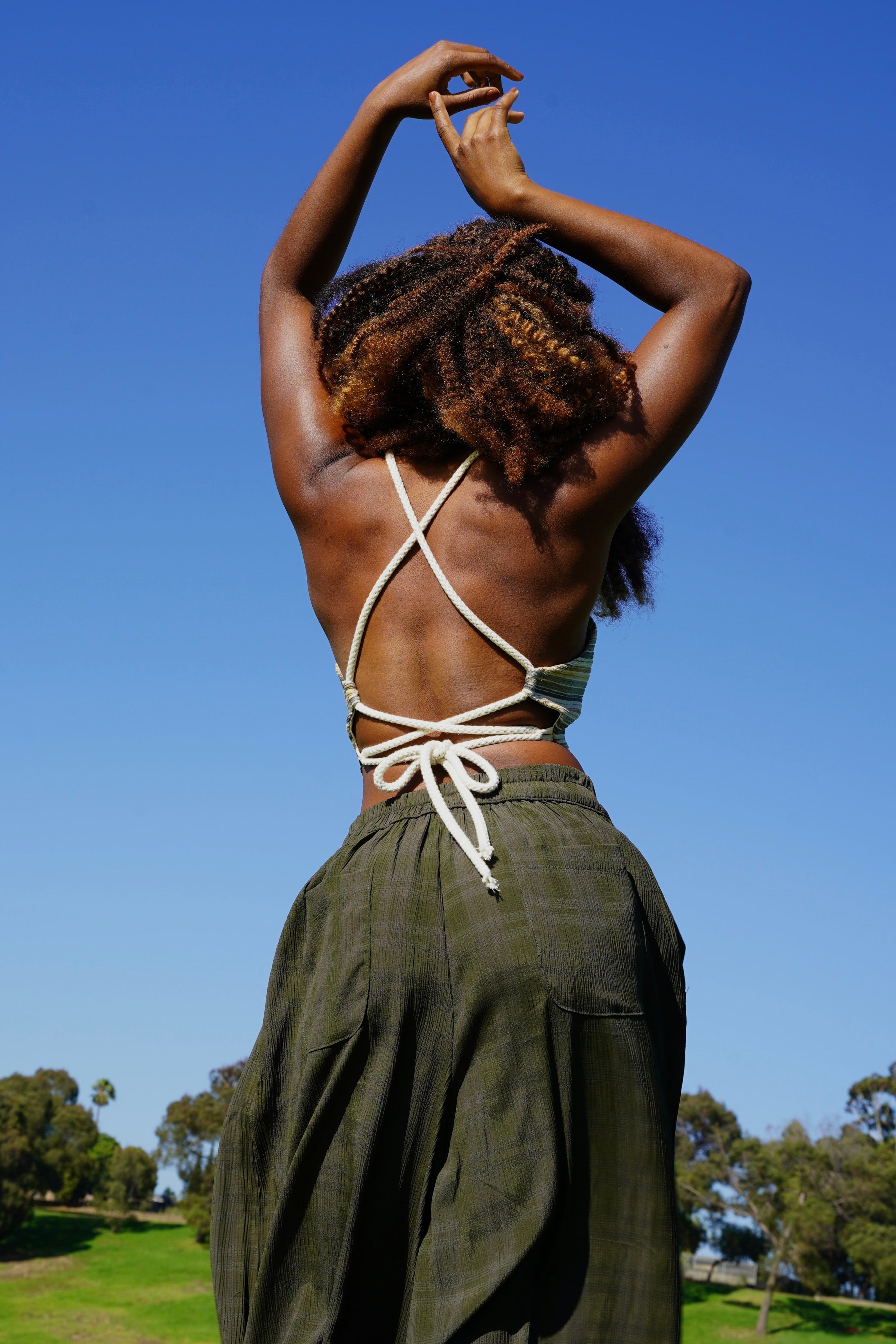 Zevelyn Jean Deonn Halter Top Deonn Halter Top Moss