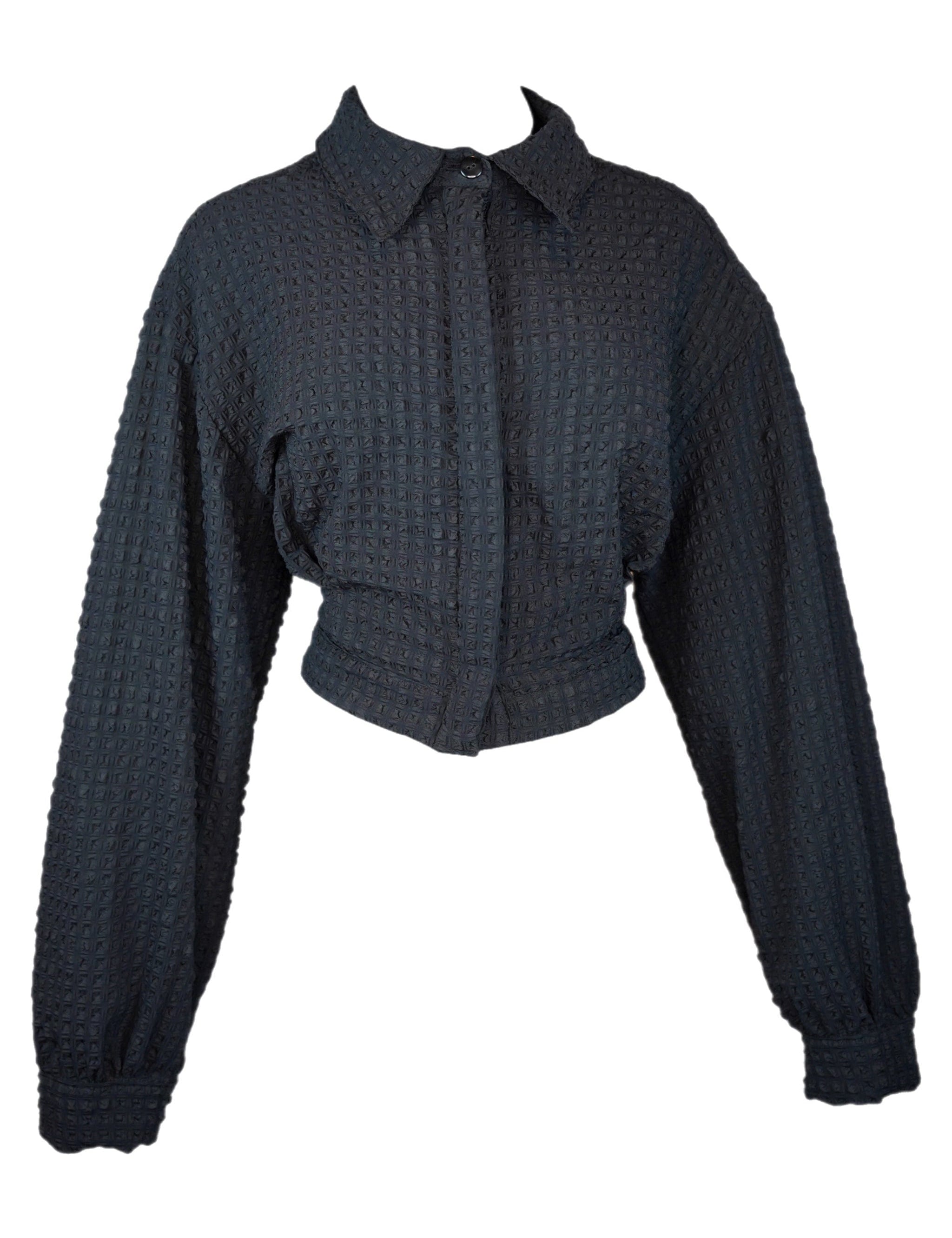 Zevelyn Jean Emerson Cropped Jacket Emerson Cropped Jacket Black Checks