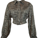 Zevelyn Jean Emerson Cropped Jacket Emerson Cropped Jacket Brown