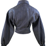 Zevelyn Jean Emerson Cropped Jacket Emerson Cropped Jacket Classic Denim