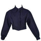 Zevelyn Jean Emerson Cropped Jacket Emerson Cropped Jacket Midnight Blue Denim