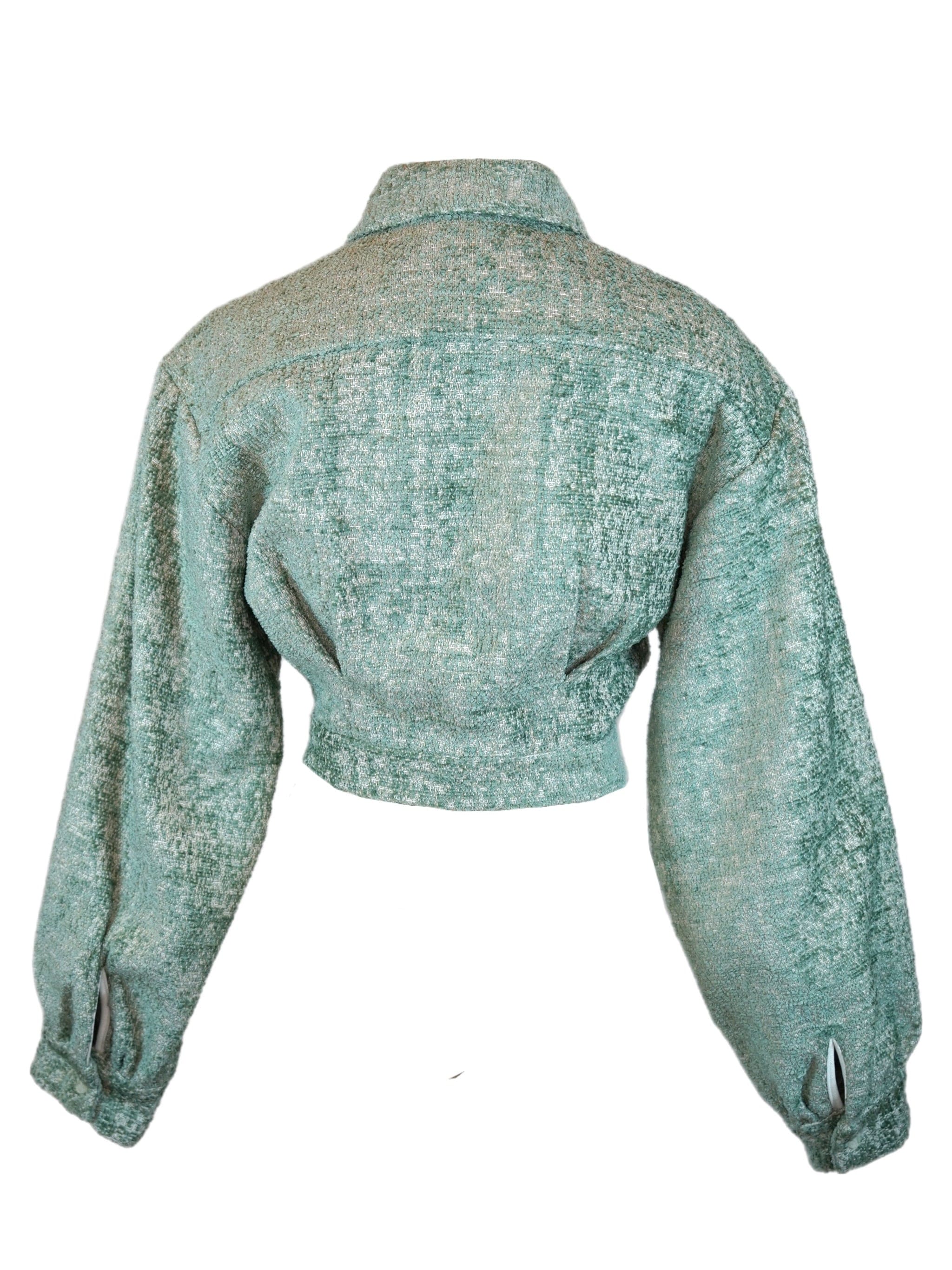 Zevelyn Jean Emerson Cropped Jacket Emerson Cropped Jacket Mint Green