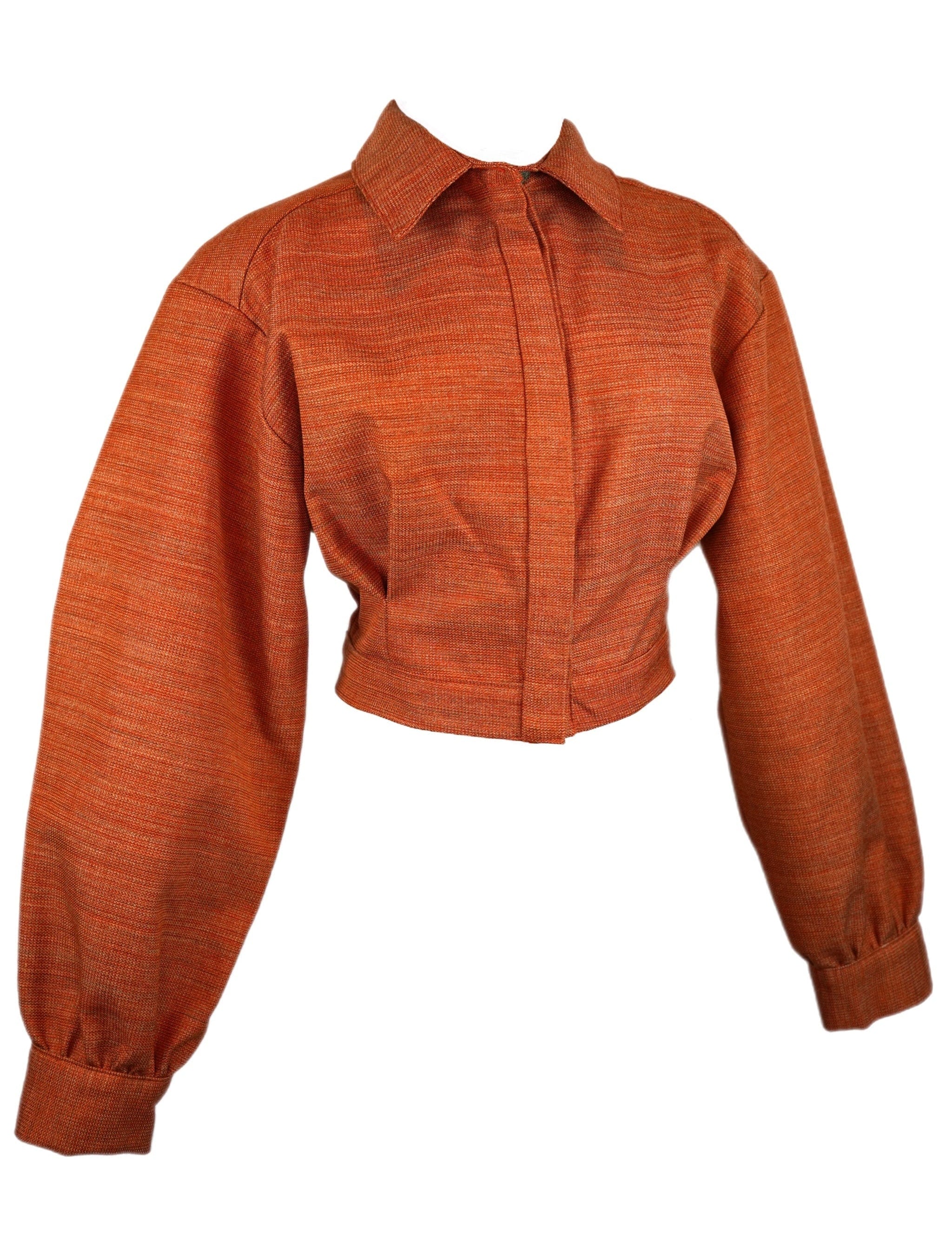 Zevelyn Jean Emerson Cropped Jacket Emerson Cropped Jacket Orange