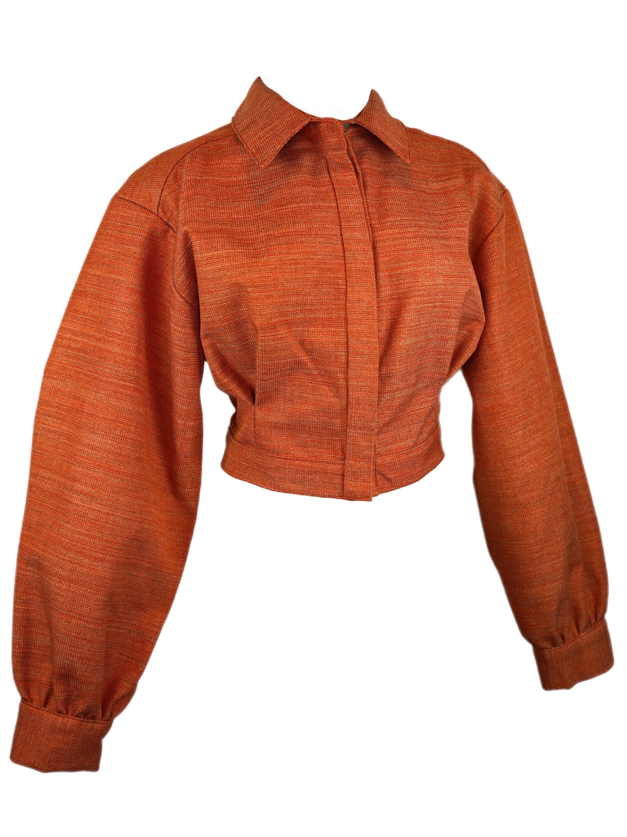 Zevelyn Jean Emerson Cropped Jacket Emerson Cropped Jacket Orange