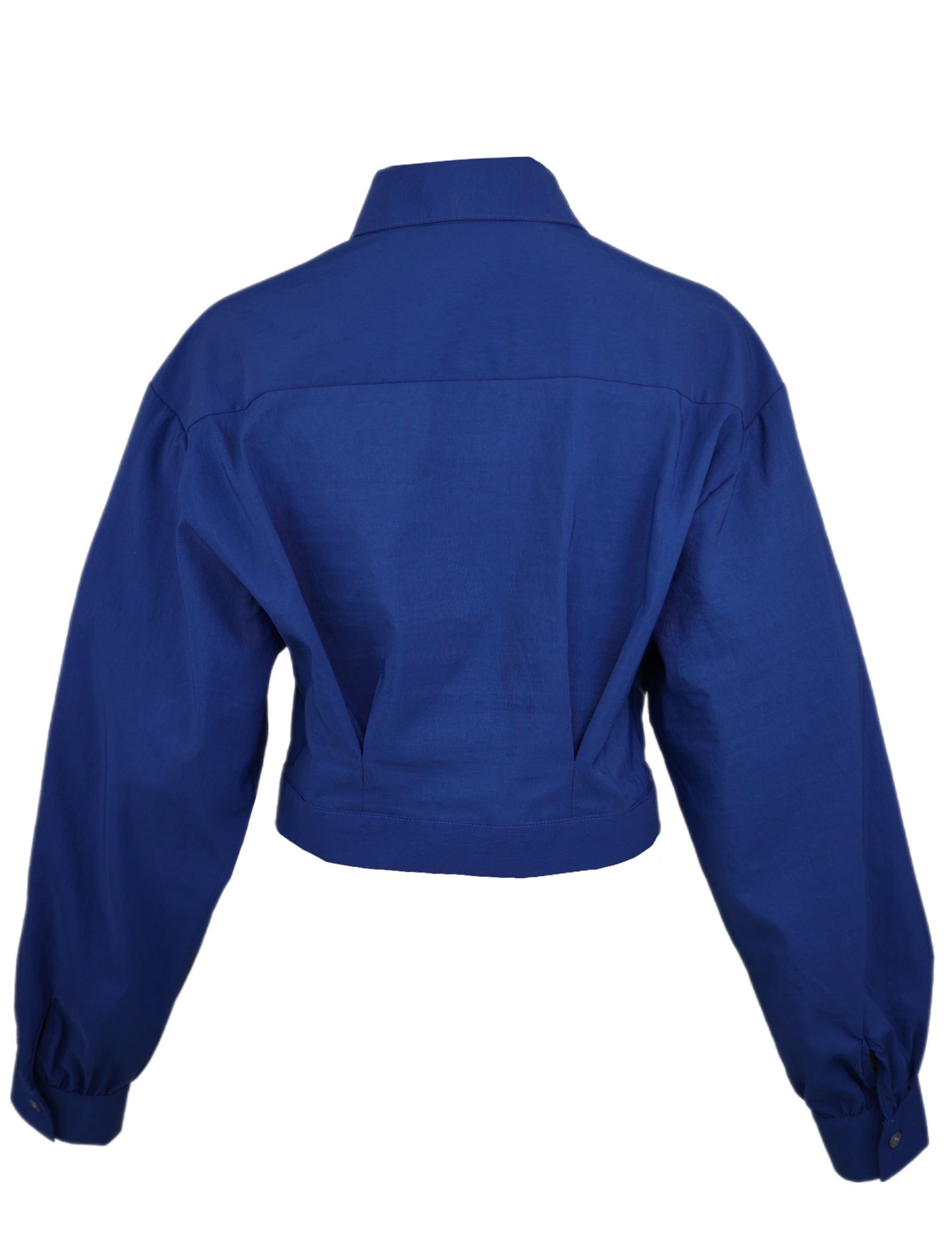 Zevelyn Jean Emerson Cropped Jacket Emerson Cropped Jacket Sapphire Blue