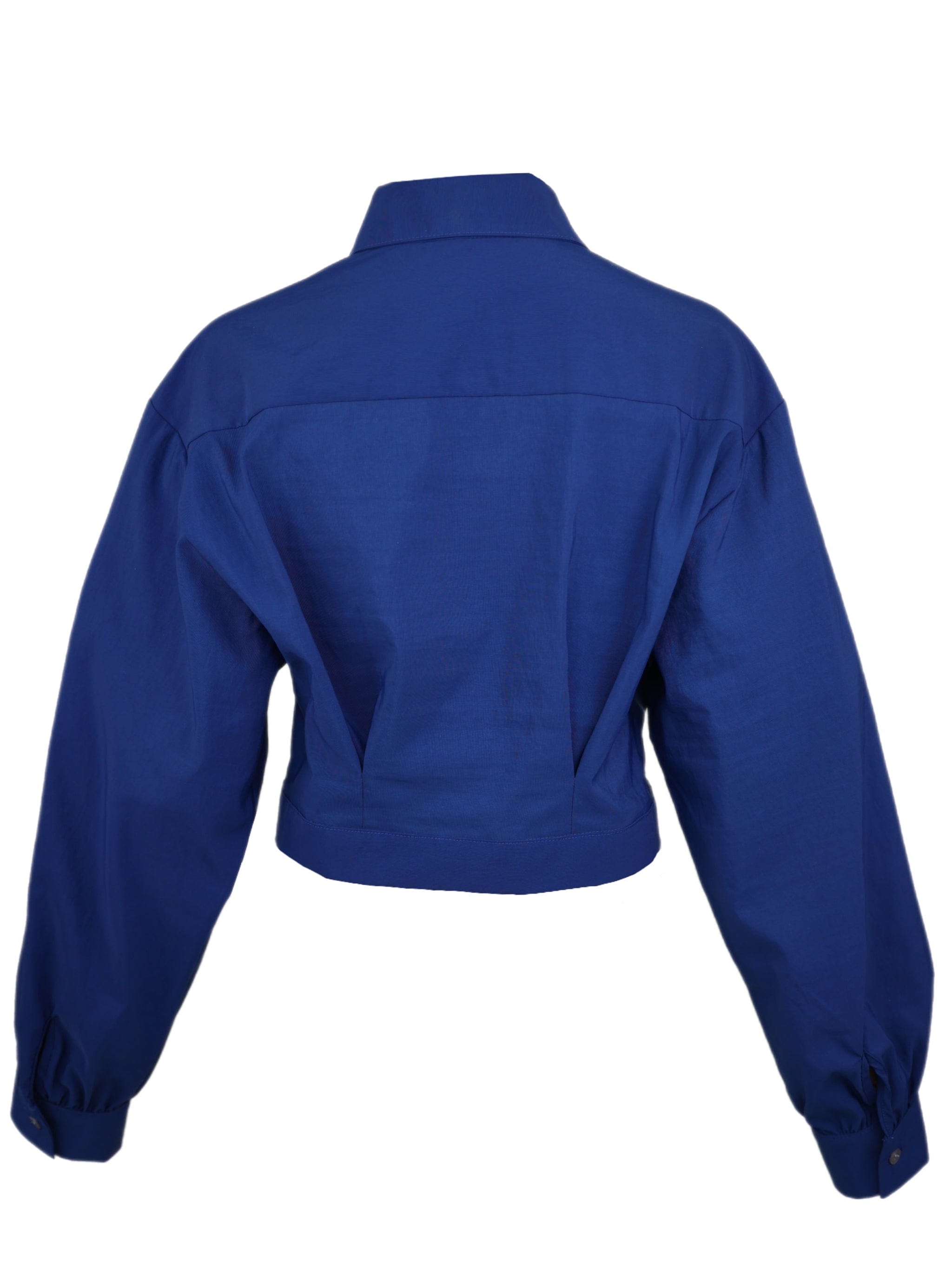 Zevelyn Jean Emerson Cropped Jacket Emerson Cropped Jacket Sapphire Blue