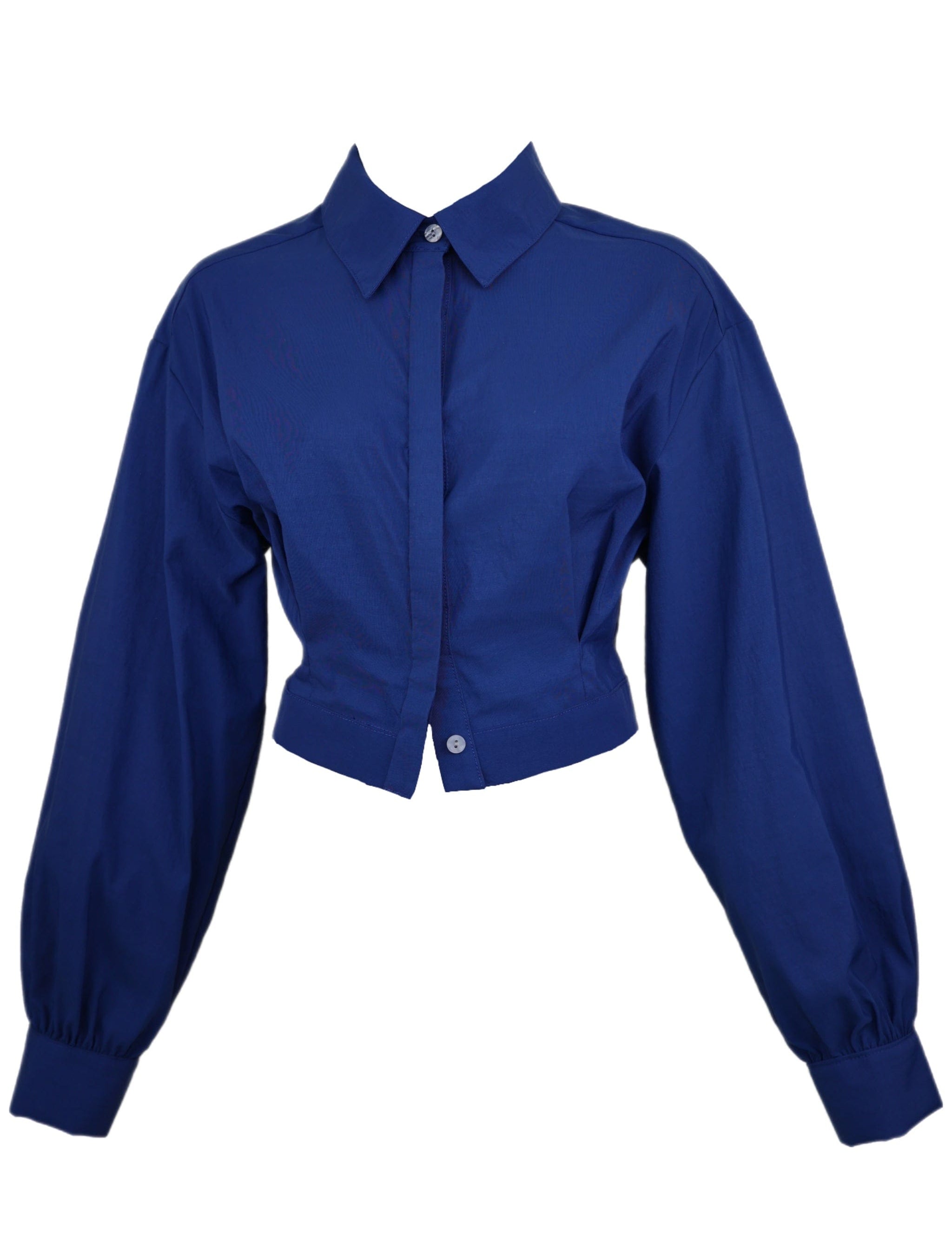 Zevelyn Jean Emerson Cropped Jacket Emerson Cropped Jacket Sapphire Blue