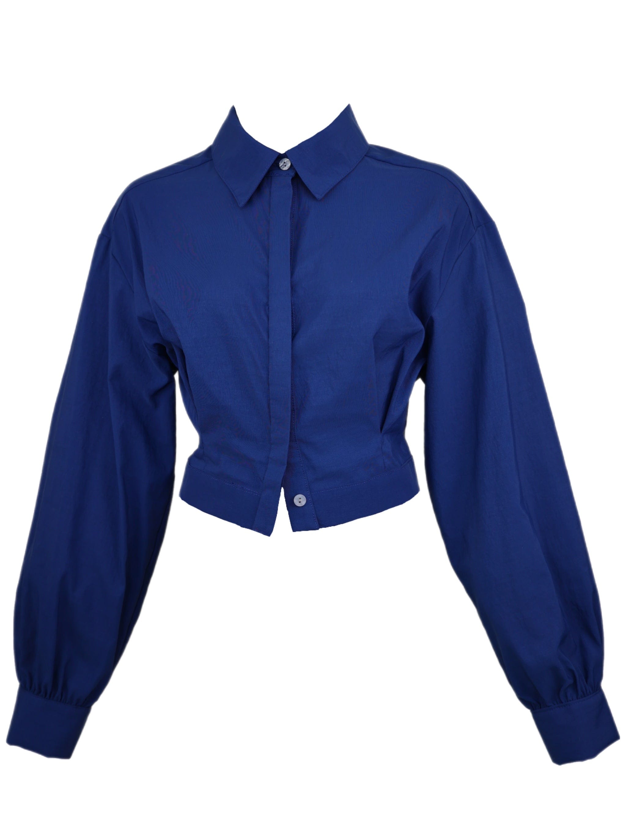 Zevelyn Jean Emerson Cropped Jacket Emerson Cropped Jacket Sapphire Blue