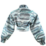 Zevelyn Jean Emerson Cropped Jacket Emerson Cropped Jacket Steel Blue