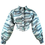 Zevelyn Jean Emerson Cropped Jacket Emerson Cropped Jacket Steel Blue