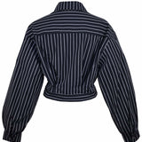 Zevelyn Jean Emerson Cropped Jacket Emerson Cropped Jacket Stripes