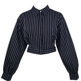 Zevelyn Jean Emerson Cropped Jacket Emerson Cropped Jacket Stripes