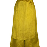 Zevelyn Jean Emerson Pleated Cropped Pant Emerson Pleated Cropped Pant Chartreuse