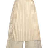 Zevelyn Jean Emerson Pleated Cropped Pant Emerson Pleated Cropped Pant Ivory Denim