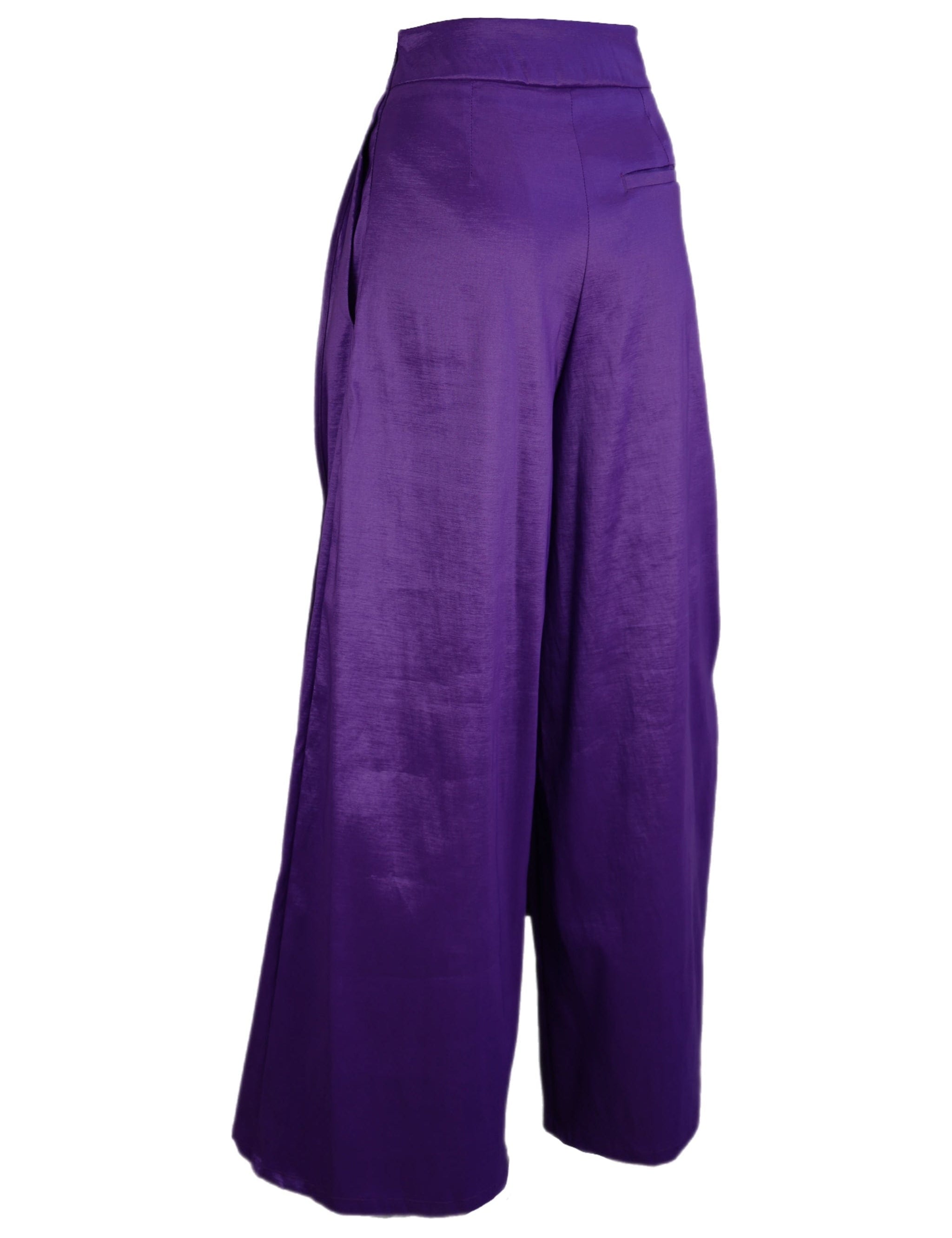 Zevelyn Jean Emerson Pleated Pant Emerson Pleated Pant Purple