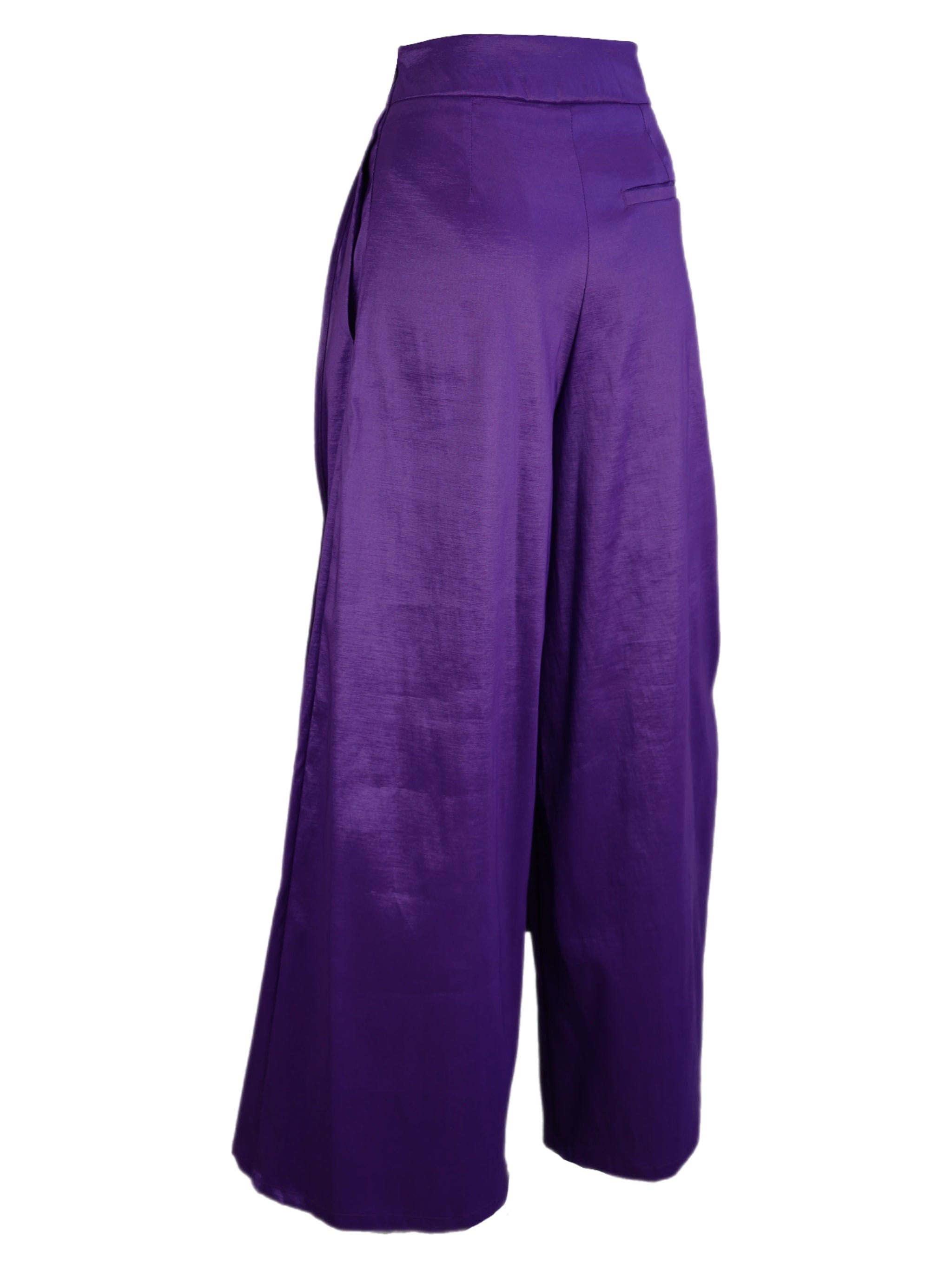 Zevelyn Jean Emerson Pleated Pant Emerson Pleated Pant Purple