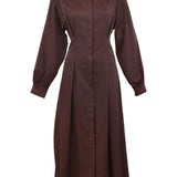 Zevelyn Jean Evoree Maxi Dress Evoree Maxi Shirtdress Brown