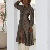 Zevelyn Jean Evoree Maxi Dress Evoree Maxi Shirtdress Burnt Olive