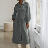 Zevelyn Jean Evoree Maxi Dress Evoree Maxi Shirtdress Sage Green