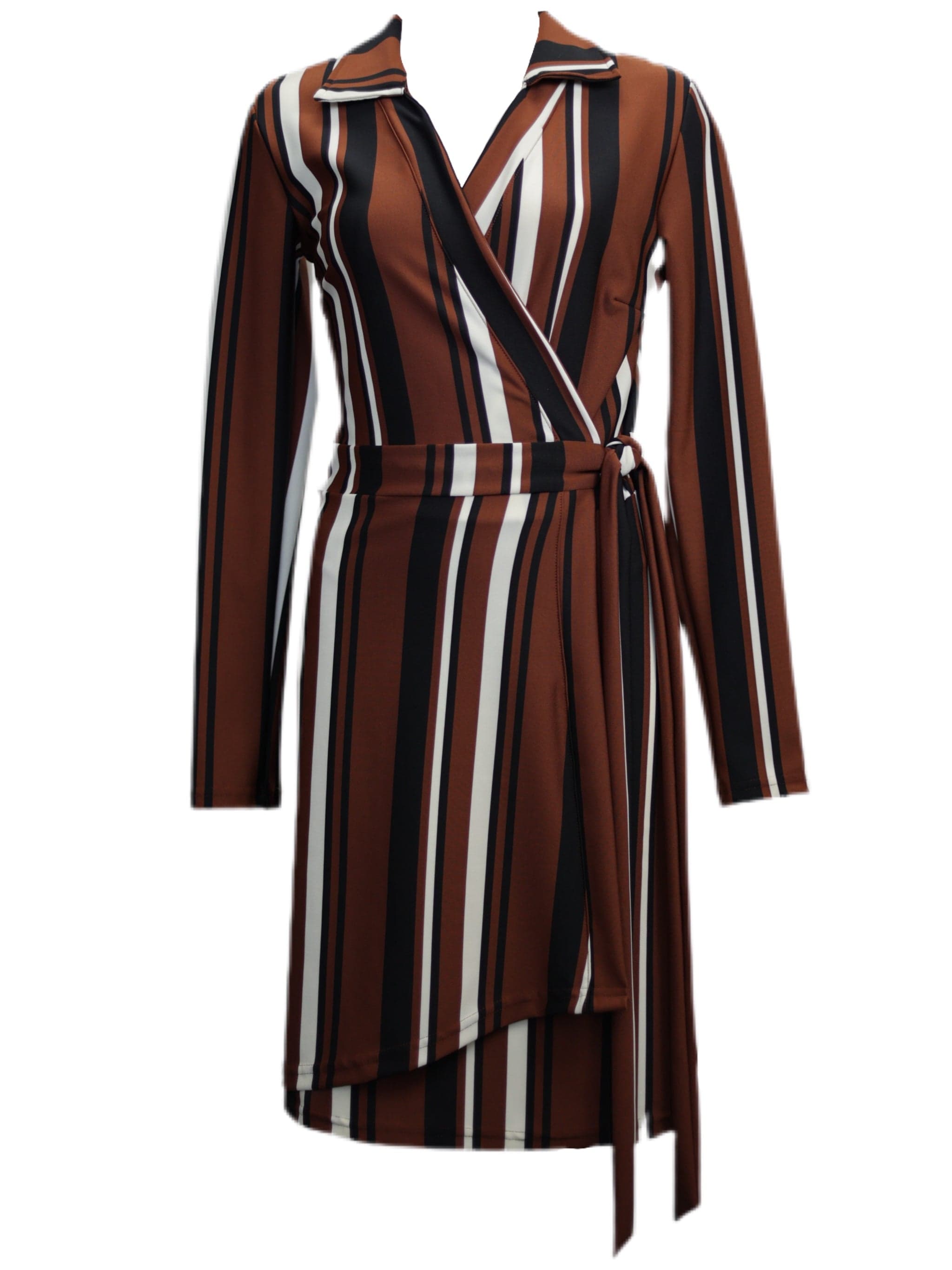 Zevelyn Jean Kellee Wrap Dress Kellee Wrap Dress Chocolate