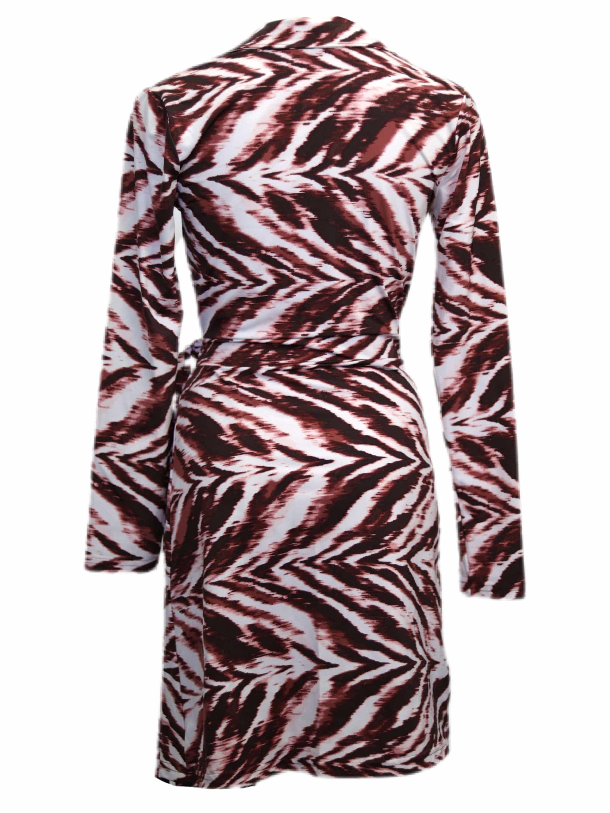 Zevelyn Jean Kellee Wrap Dress Kellee Wrap Dress Tiger