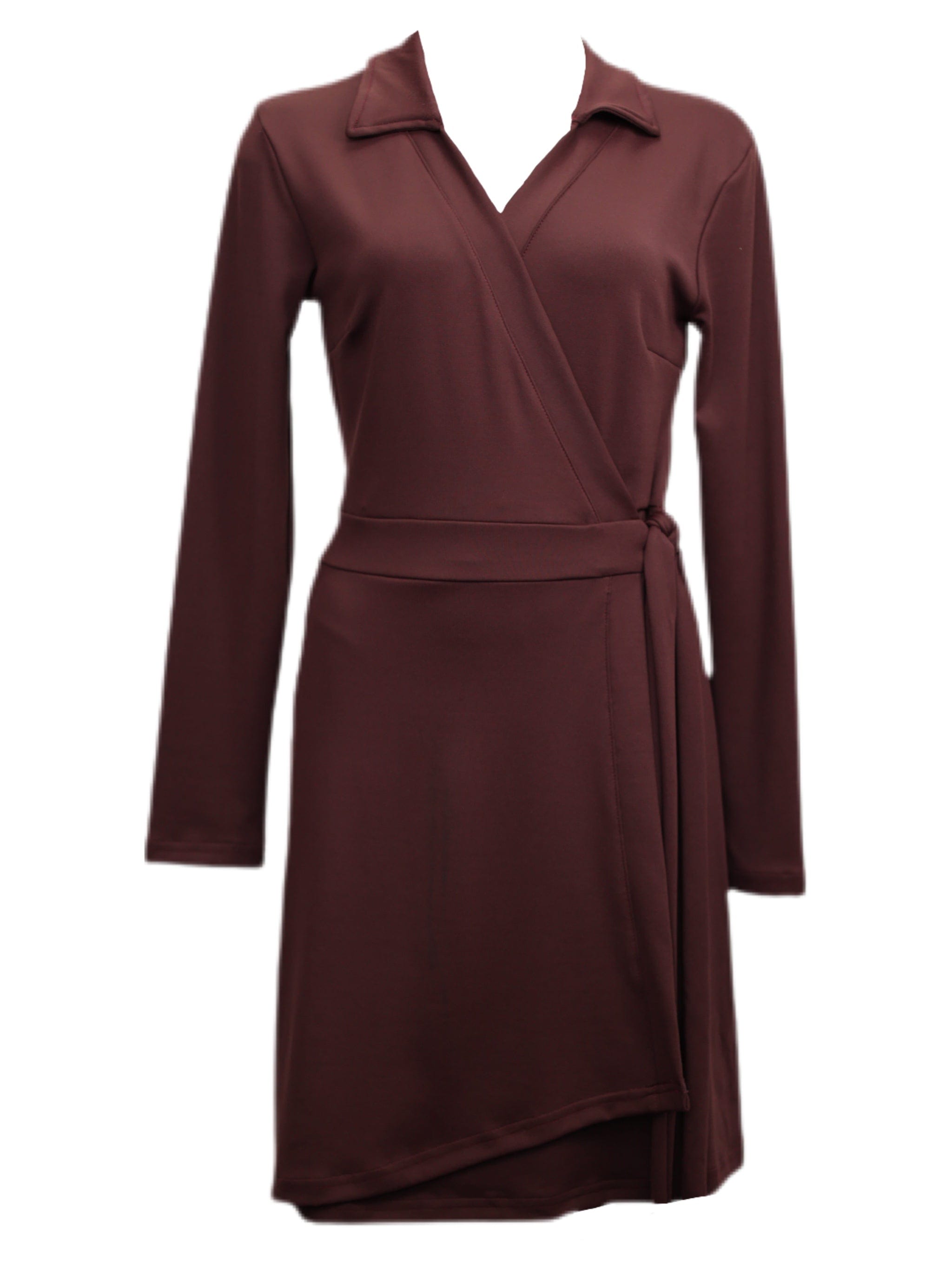 Zevelyn Jean Kellee Wrap Dress Kellee Wrap Dress Wine